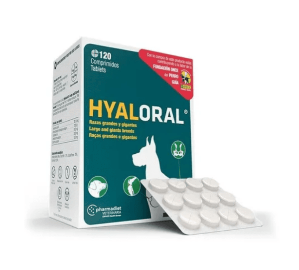 Hyaloral - Razas Grandes Y Gigantes - 120 Comprimidos -