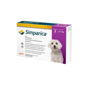 Simparica perro. Antiparasitario contra pulgas y garrapatas