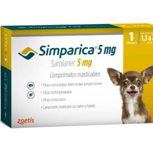 Simparica perro. Antiparasitario contra pulgas y garrapatas