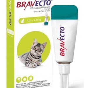 Bravecto Pipeta Antiparasitario Externo Contra Pulgas y Garrapatas gatos