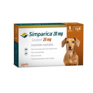 Simparica perro. Antiparasitario contra pulgas y garrapatas