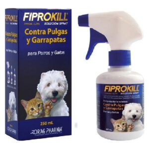 Spray Fiprokill contra pulgas y garrapatas para perros y gatos