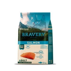 Alimento Bravery Salmon Super Premium Adulto Perro 12 Kg