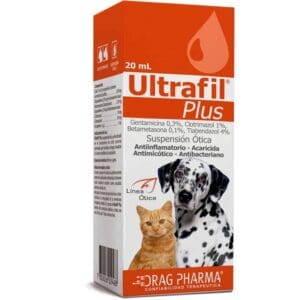 Ultrafil Antiflamatorio Oidos Perro&gato Dragpharma 20ml