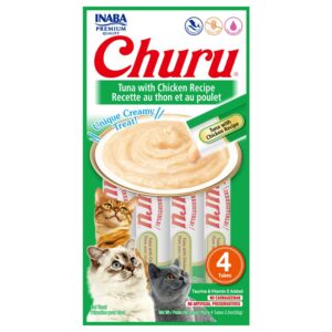 Churu Gato 4 UND | Snack Cremoso Atún/Pollo