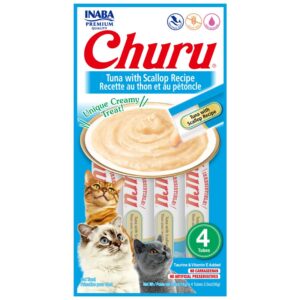Churu Gato 4 UND | Snack Cremoso Atún/Ostión