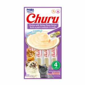 Churu Gato 4 UND | Snack Cremoso Pollo/Camaron