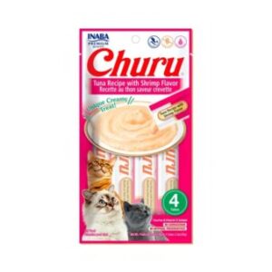 Churu Gato 4 UND | Snack Cremoso Atún/Camaron
