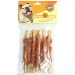 Snack Natural Choice Barras Cartílago Envuelto en Pollo 100gr