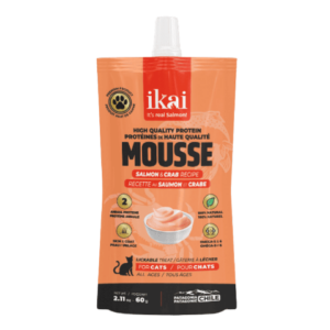 Mousse IKAI Salmon Cangrejo para gato 60 gr